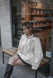 New York拼色領hoodie